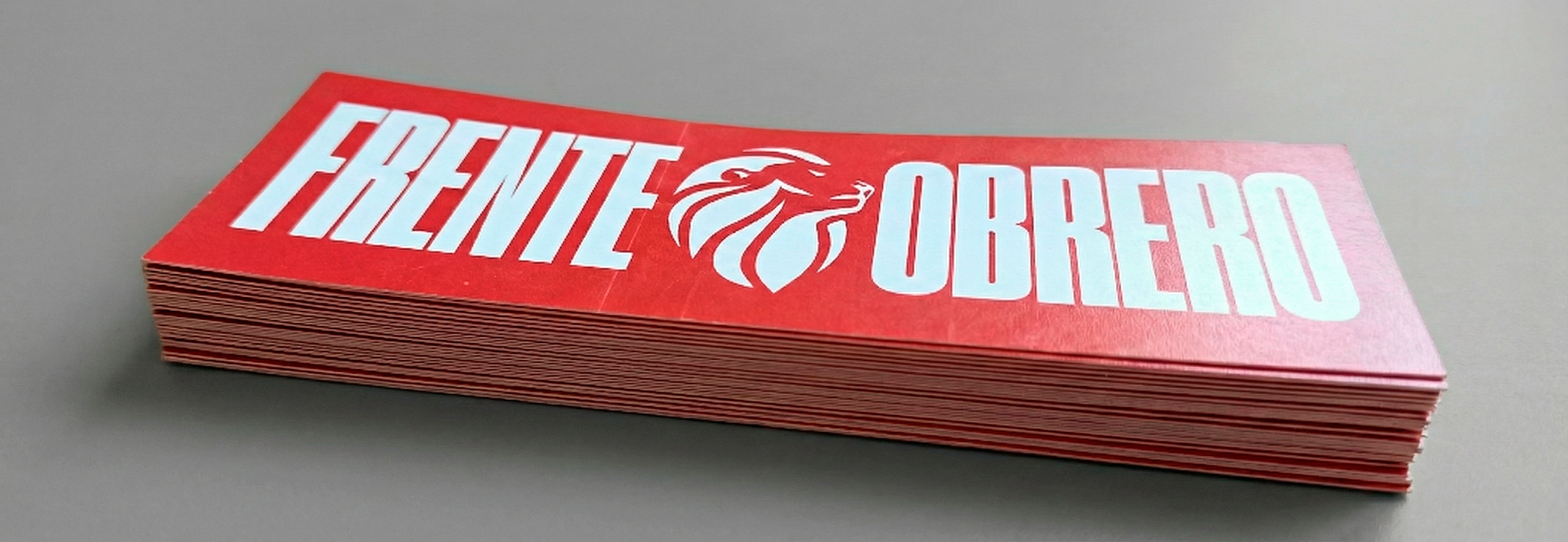 Pegatinas largas "Frente Obrero"