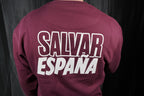 SUDADERA “SALVAR ESPAÑA” GRANATE