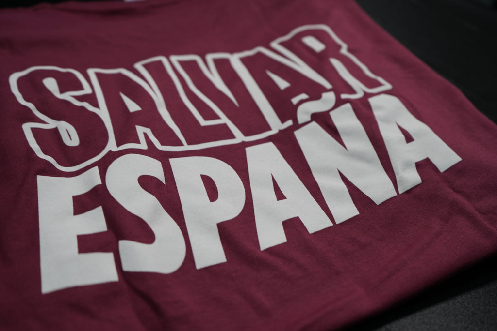 CAMISETA “DEFENDER LO NUESTRO” GRANATE