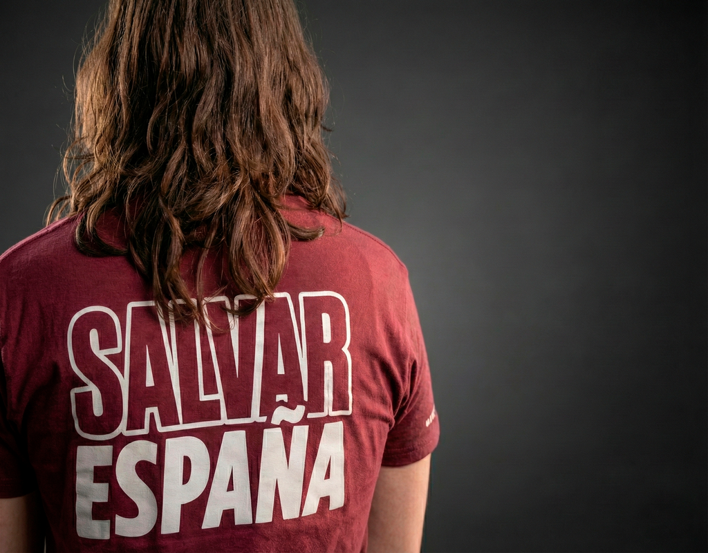 CAMISETA “DEFENDER LO NUESTRO” GRANATE